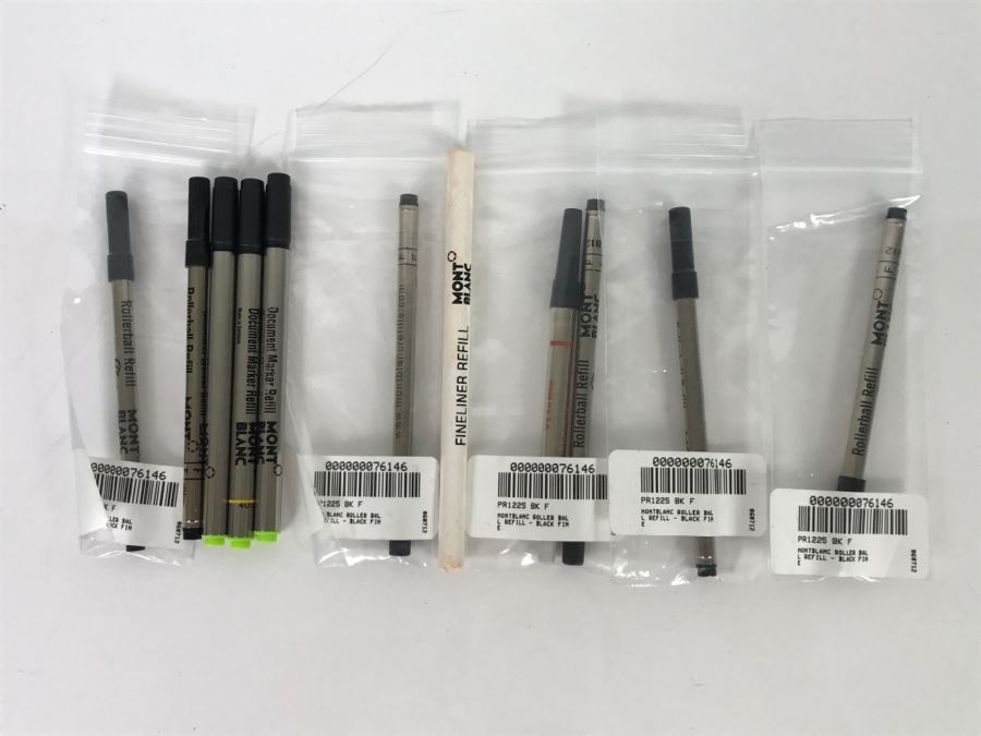 Various Mont Blanc Pen Refills Including Rollerball And Document Marker Refill [Photo 2]