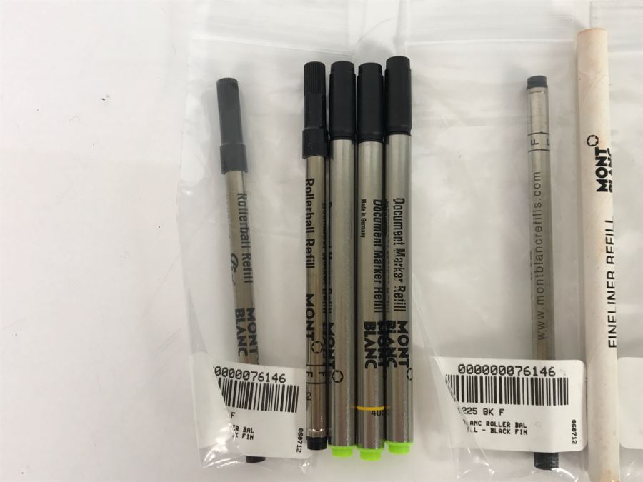 Various Mont Blanc Pen Refills Including Rollerball And Document Marker Refill [Photo 3]
