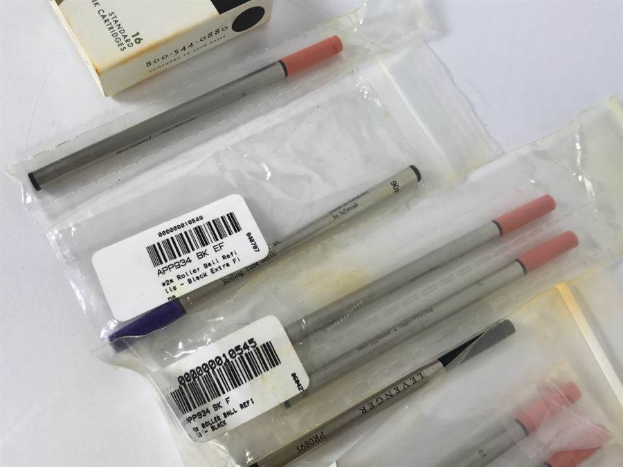 Various LEVENGER Pen Refills Including Rollerball And Ink Cartridges [Photo 3]