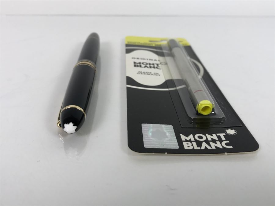 Mont Blanc Meisterstuck No 166 Document Marker With Yellow Document Marker Refill [Photo 3]