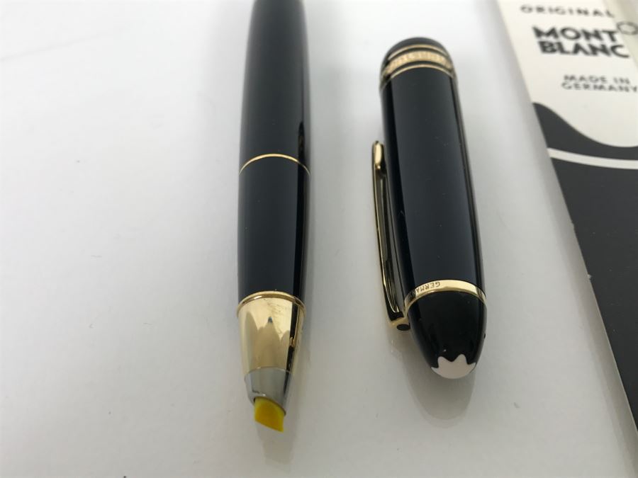 Mont Blanc Meisterstuck No 166 Document Marker With Yellow Document Marker Refill [Photo 7]