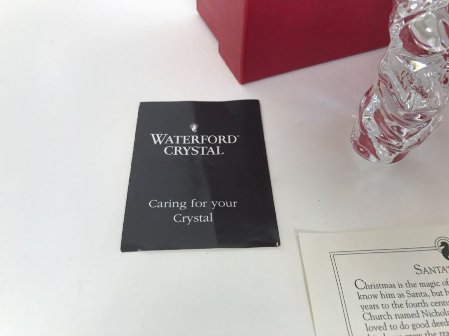 Collection Of Waterford Crystal Santa Claus Figurines And The Nativity Collection With Boxes [Photo 9]