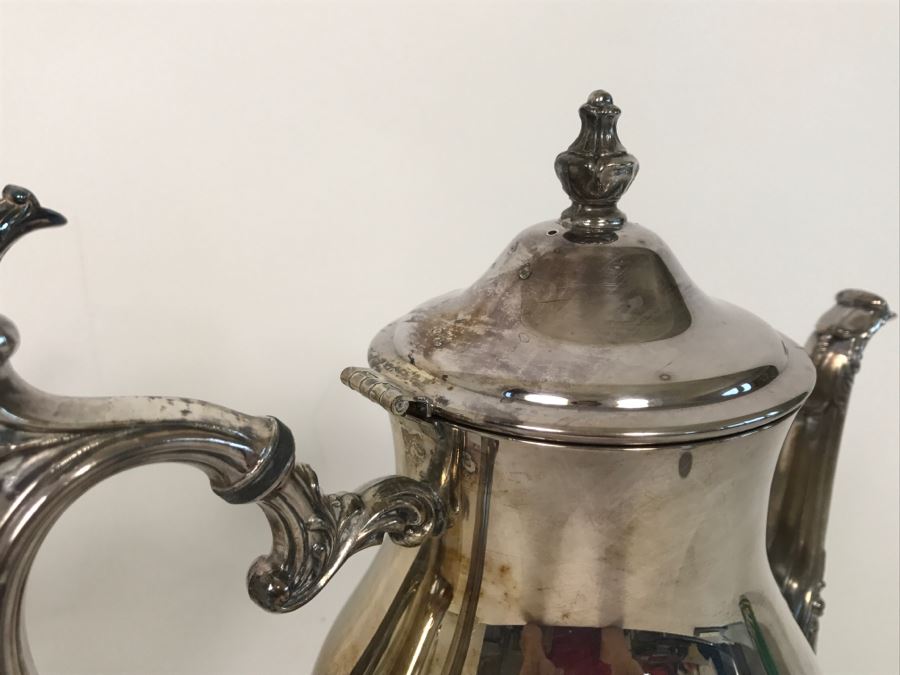 Vintage WM Rogers 800 Silver Coffee Pot And Teapot 1,848g TW [Photo 4]