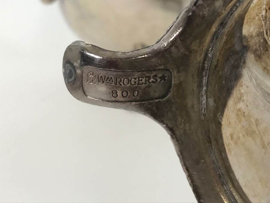 Vintage WM Rogers 800 Silver Coffee Pot And Teapot 1,848g TW [Photo 7]