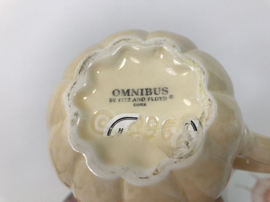 Set Of Various Fitz And Floyd Seashell Motif Plates, Bowls, Cups Coquille Caribbean - See All Photos [Photo 19]