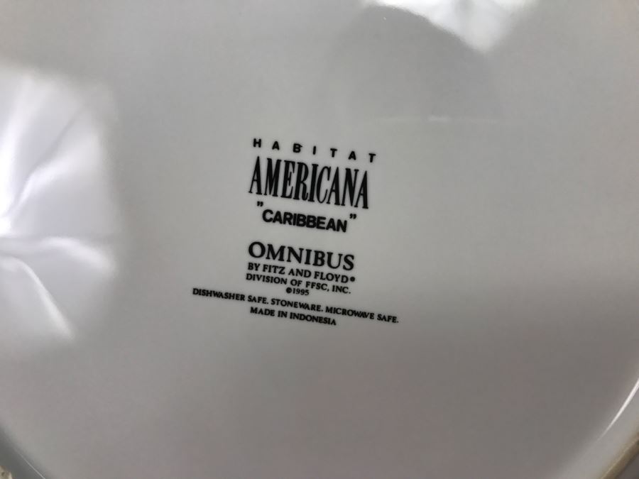 Set Of Various Fitz And Floyd Seashell Motif Plates, Bowls, Cups Coquille Caribbean - See All Photos [Photo 18]