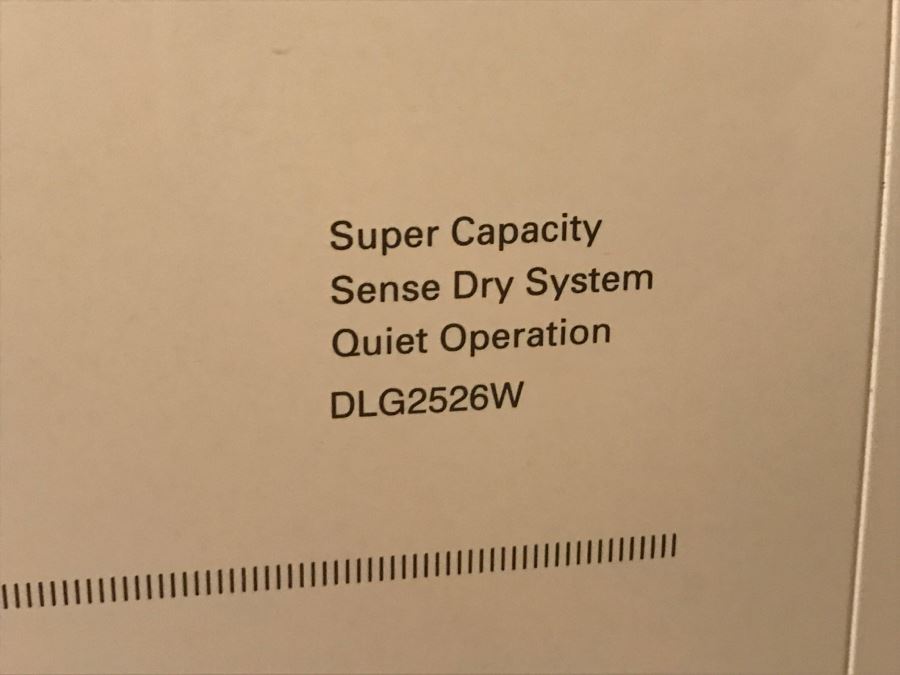 LG Gas Dryer DLG2526W Super Capacity Quiet Operation Like New [Photo 7]