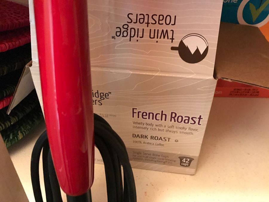 Pantry Lot Includes Swiffer Wet Jets With Supplies, Light Bulbs, Dirt Devil, Batteries, KEURIG Coffees - See All Photos [Photo 18]