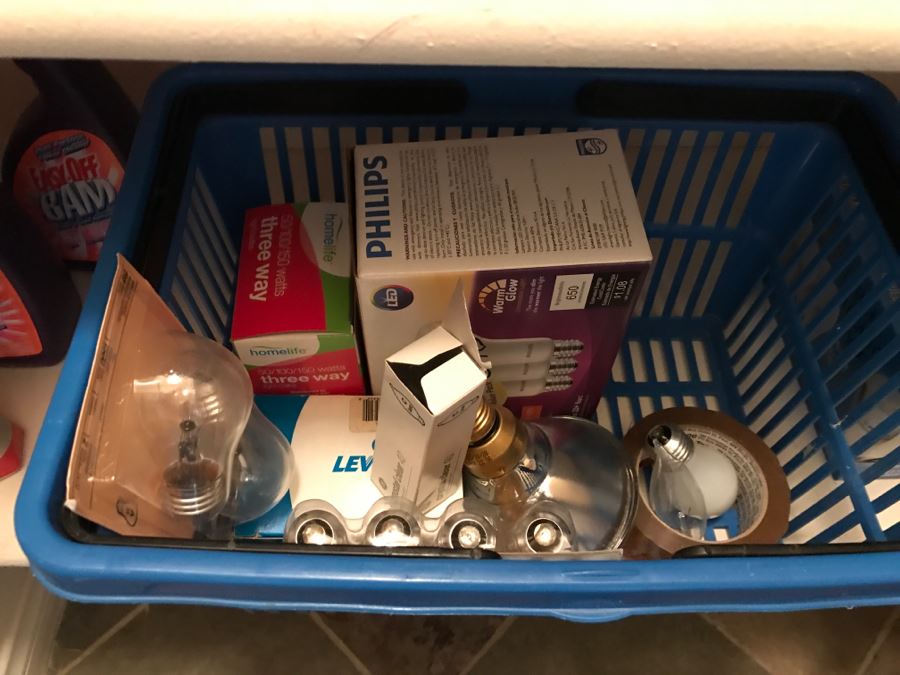Pantry Lot Includes Swiffer Wet Jets With Supplies, Light Bulbs, Dirt Devil, Batteries, KEURIG Coffees - See All Photos [Photo 9]