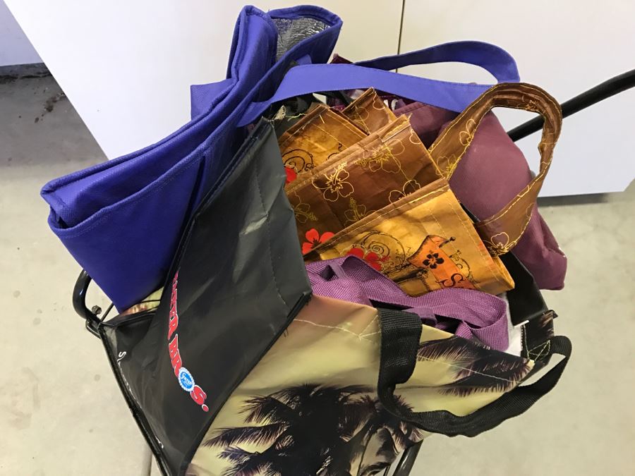 Metal Cart With Various Grocery Bags [Photo 5]