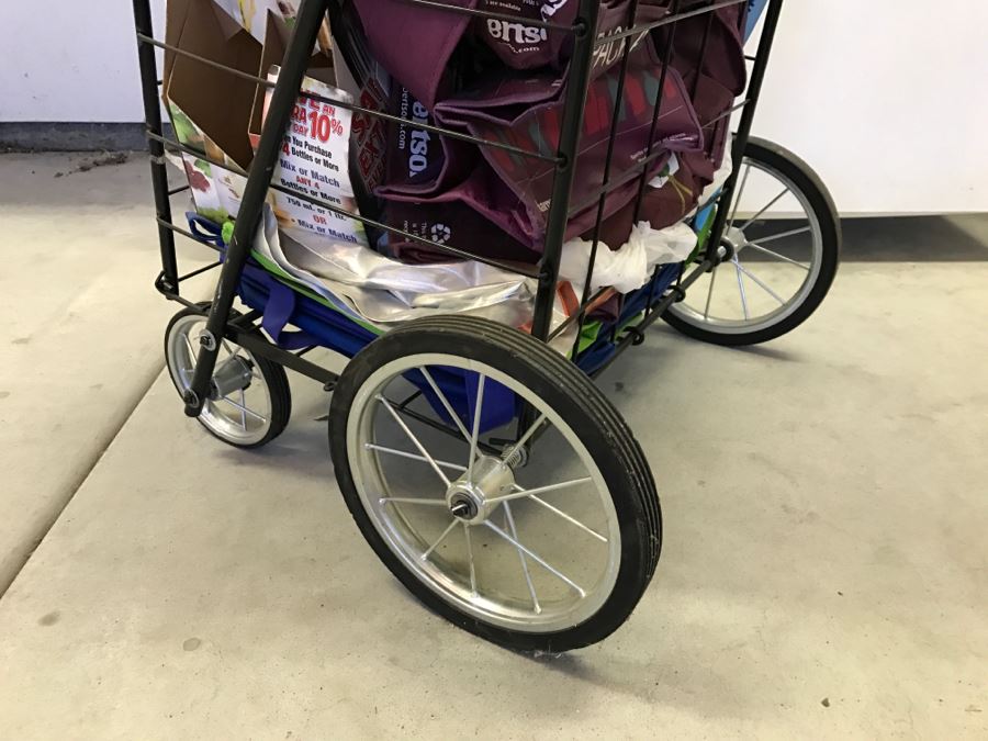 Metal Cart With Various Grocery Bags [Photo 4]