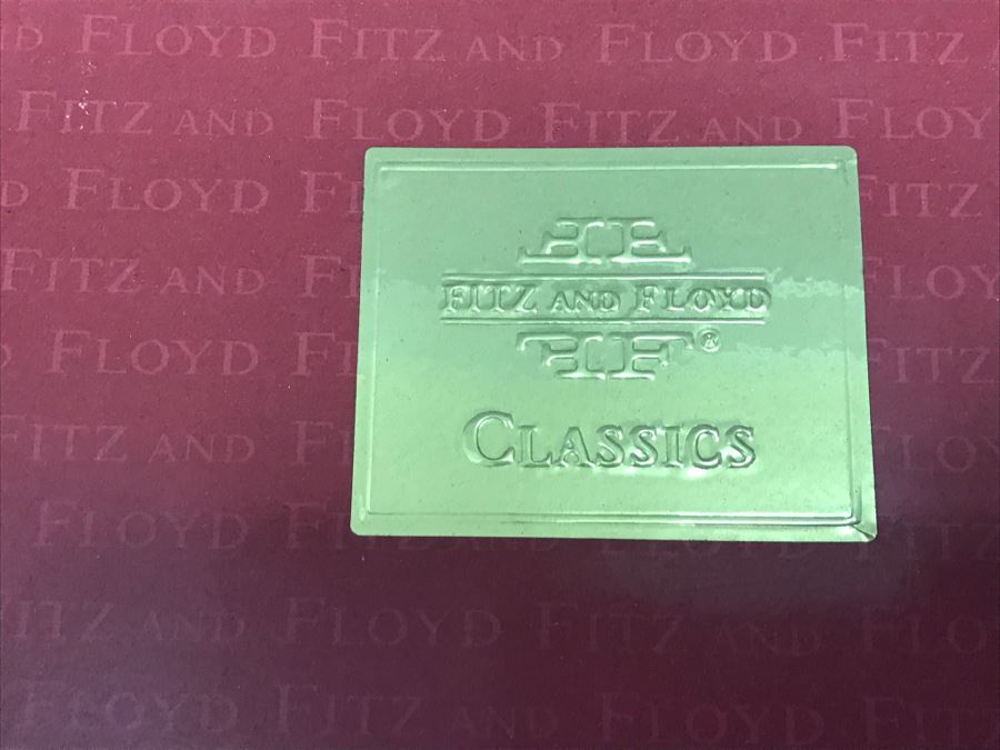 Fitz And Floyd Christmas Lodge Cookie Jar Santa With Sleigh $365 Retail [Photo 6]