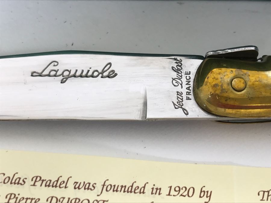 Laguiole Jean Dubost France Knife Set Knives With Wooden Storage Box [Photo 7]