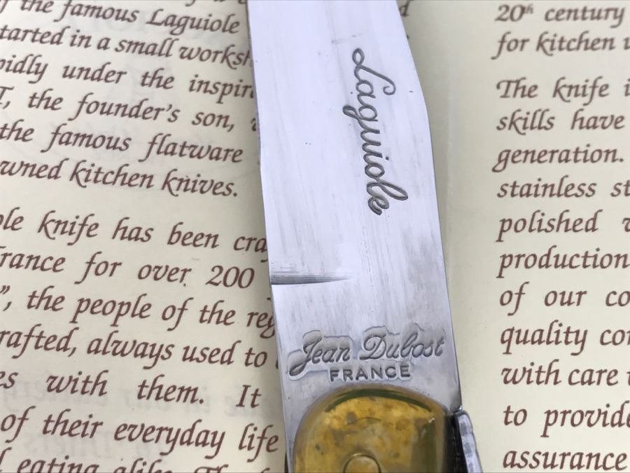 Laguiole Jean Dubost France Knife Set Knives With Wooden Storage Box [Photo 8]