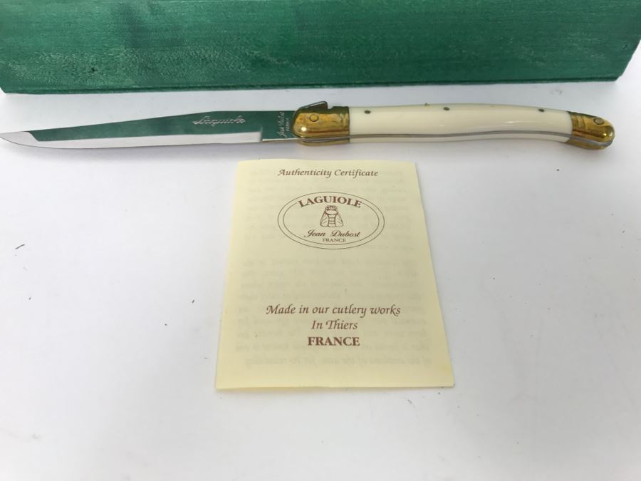 Laguiole Jean Dubost France Knife Set Knives With Wooden Storage Box [Photo 4]