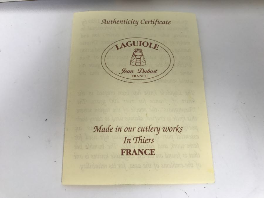 Laguiole Jean Dubost France Knife Set Knives With Wooden Storage Box [Photo 5]