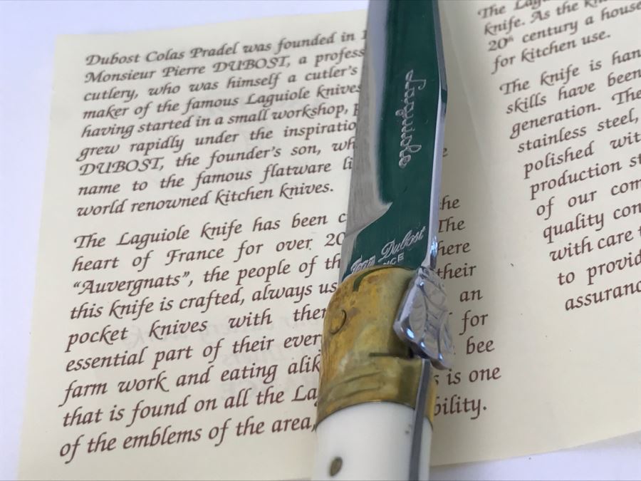 Laguiole Jean Dubost France Knife Set Knives With Wooden Storage Box [Photo 10]