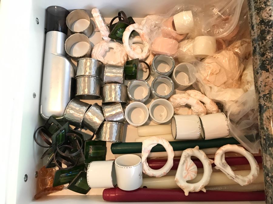 Various Napkin Rings And Candles [Photo 2]