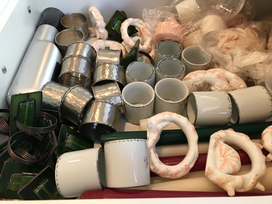 Various Napkin Rings And Candles [Photo 3]