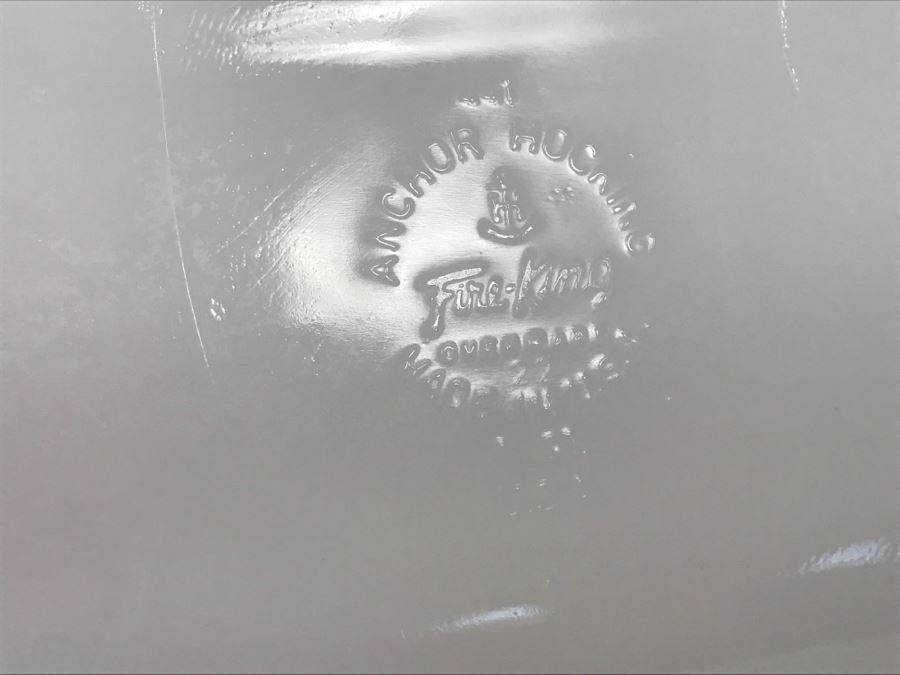 Vintage Anchor Hocking Fire King Covered Casserole Dish And (2) Handled Dishes [Photo 8]