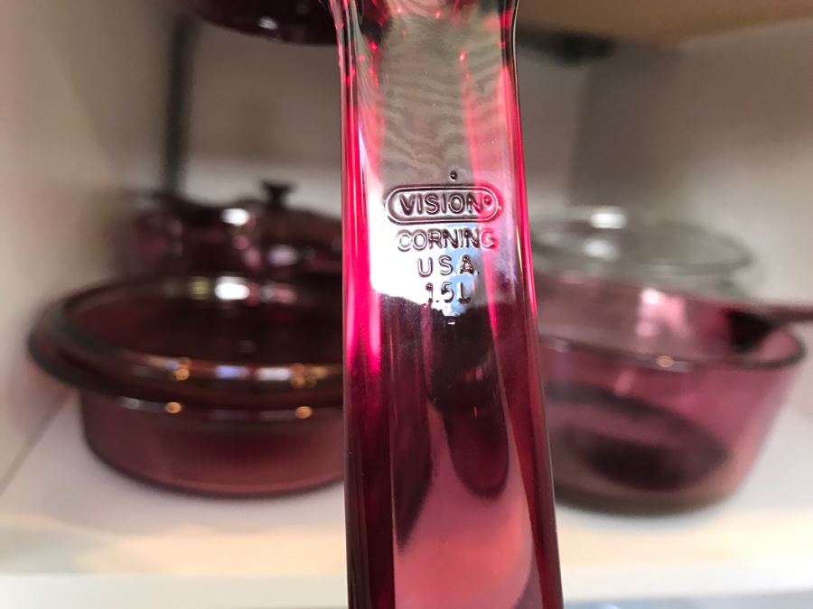 Set Of Purple Vision Corning Glassware Pots And Various Glassware [Photo 10]