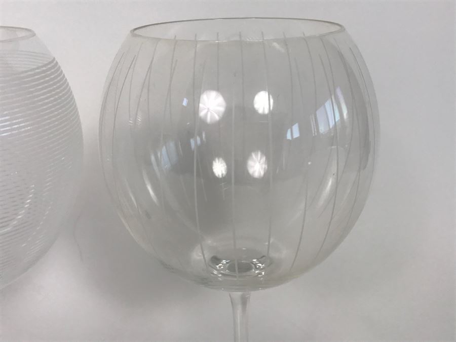 Set Of (4) Designer MIKASA Cheers Balloon Goblets Wine Glasses Slovakia [Photo 5]