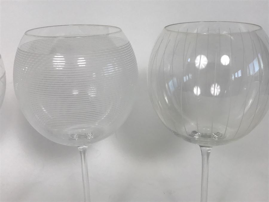 Set Of (4) Designer MIKASA Cheers Balloon Goblets Wine Glasses Slovakia [Photo 4]