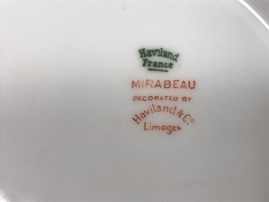 Elegant Gold Rim Haviland France Mirabeau Pattern China Set Decorated By Haviland & Co Limoges [Photo 8]