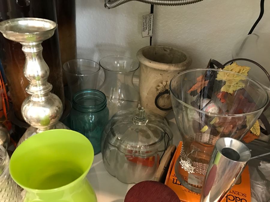 Home Decor Candles Vases Lot [Photo 4]