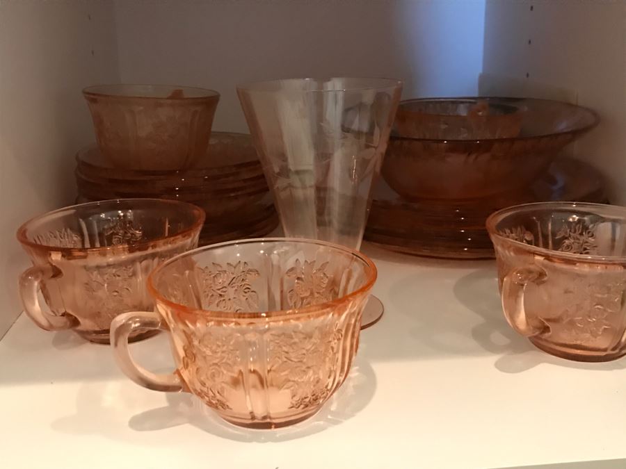 Kitchen Cupboard Lot With Home Decor Items, Glassware, MIKASA - See Photos [Photo 9]