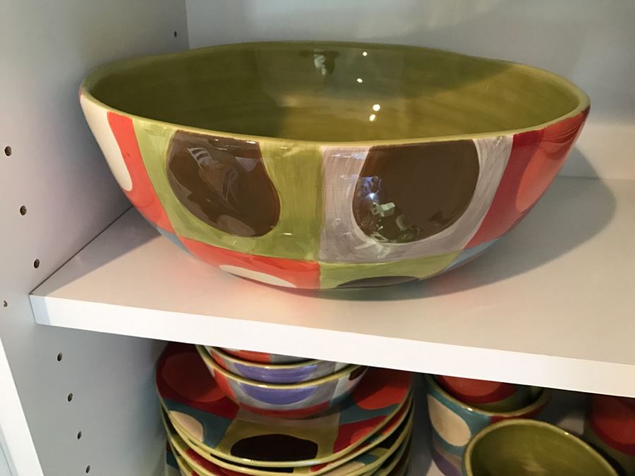 Various Hand-Painted Earthenware Plates, Bowls, Cups Urban Dot From Pier 1 [Photo 5]