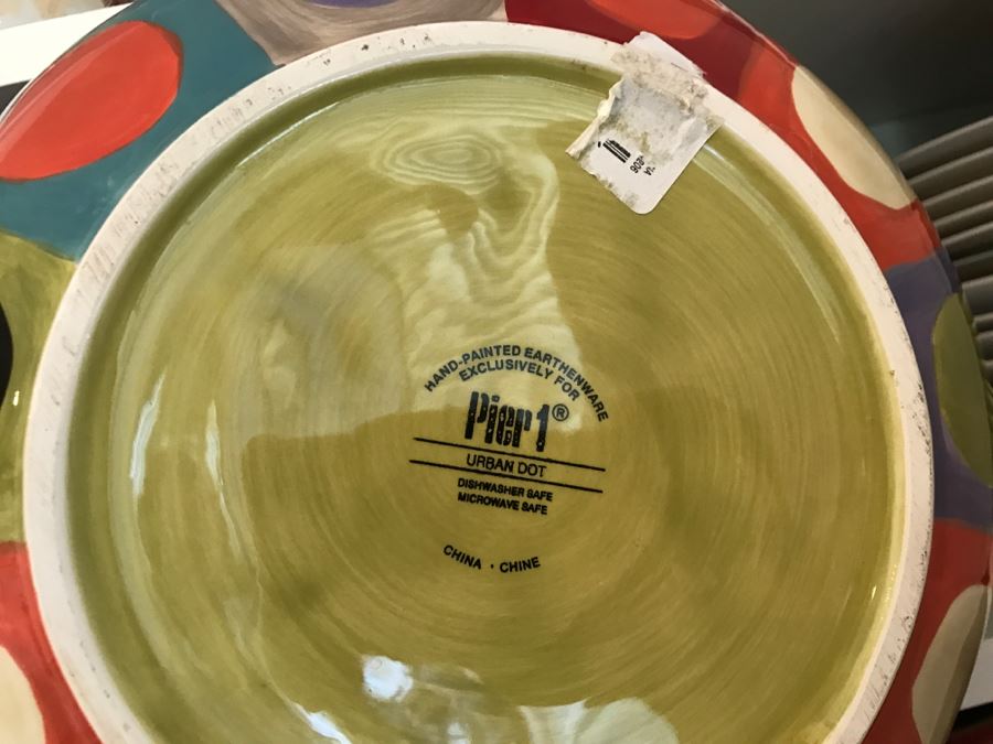 Various Hand-Painted Earthenware Plates, Bowls, Cups Urban Dot From Pier 1 [Photo 7]