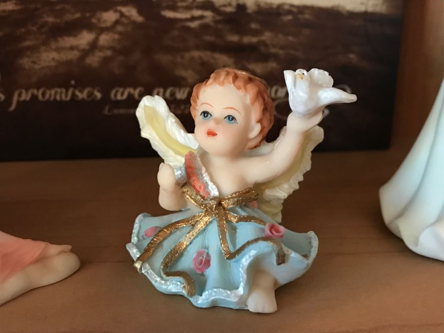 Angel Figurine Lot - See Details For Interesting Story On What Happened Shooting These [Photo 15]
