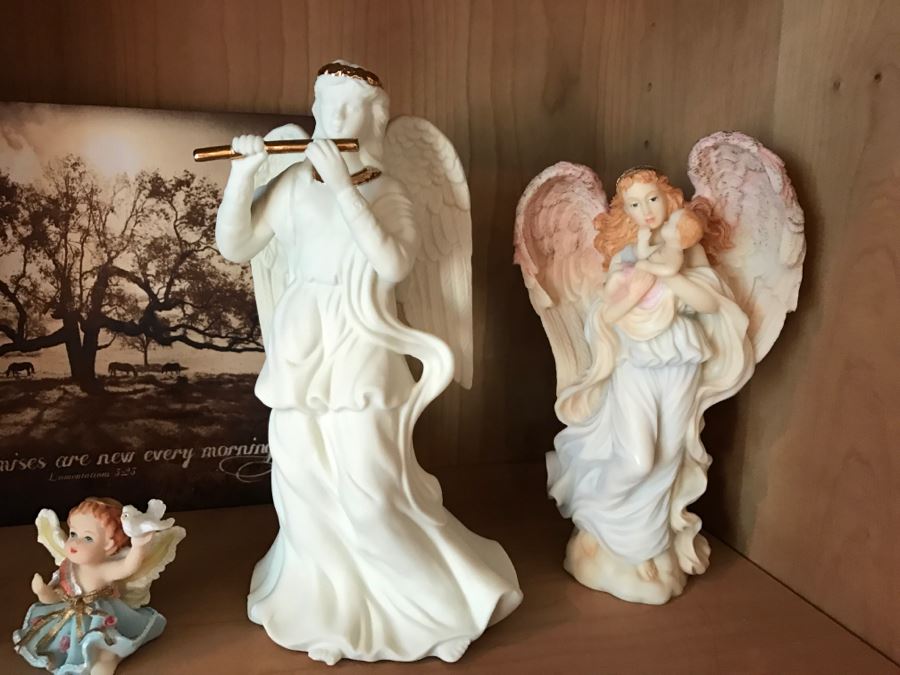 Angel Figurine Lot - See Details For Interesting Story On What Happened Shooting These [Photo 10]