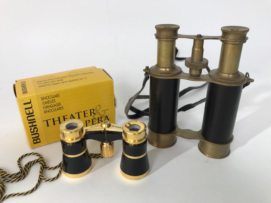 Bushnell Theater & Opera Brass Binoculars And Reproduction Brass Binoculars