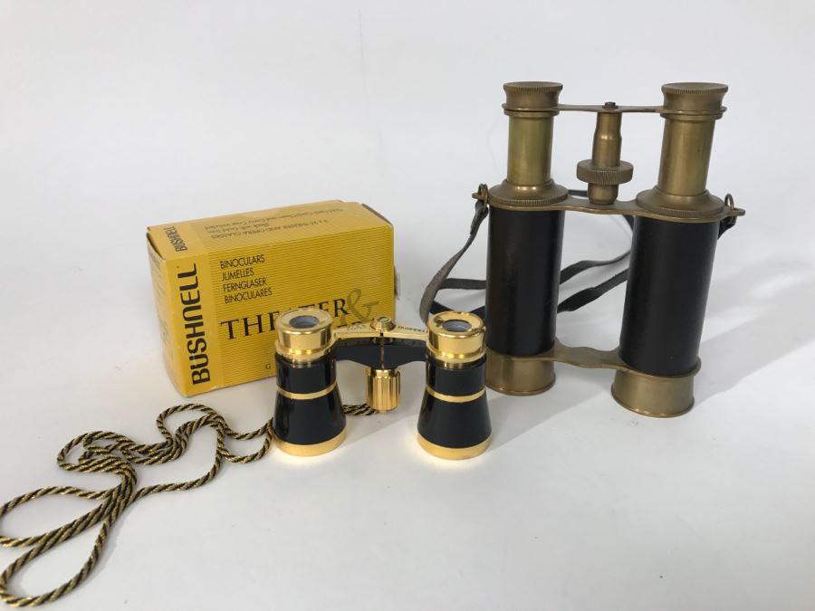 Bushnell Theater & Opera Brass Binoculars And Reproduction Brass Binoculars [Photo 2]
