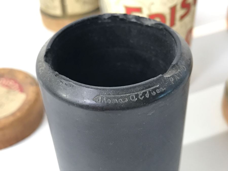 (6) Vintage Edison Records Wax Music Cylinders With Cylindrical Boxes For Use With An Edison Phonograph [Photo 15]