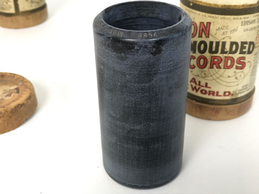 (6) Vintage Edison Records Wax Music Cylinders With Cylindrical Boxes For Use With An Edison Phonograph [Photo 25]