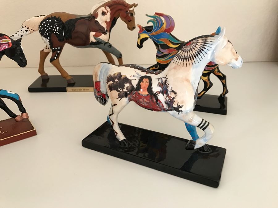 Collection Of (5) Limited Edition The Trail Of Painted Ponies Horse Figurines - Found Some Of The Boxes [Photo 5]
