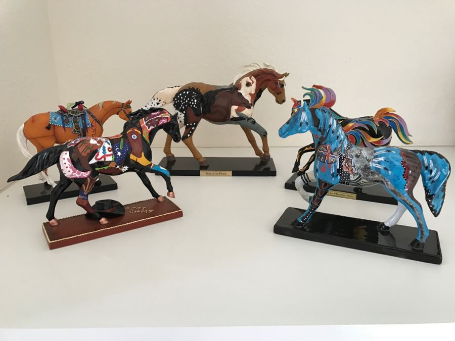 Collection Of (5) Limited Edition The Trail Of Painted Ponies Horse Figurines - Found Some Of The Boxes [Photo 2]