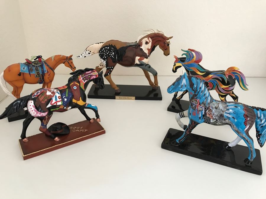 Collection Of (5) Limited Edition The Trail Of Painted Ponies Horse Figurines - Found Some Of The Boxes [Photo 1]