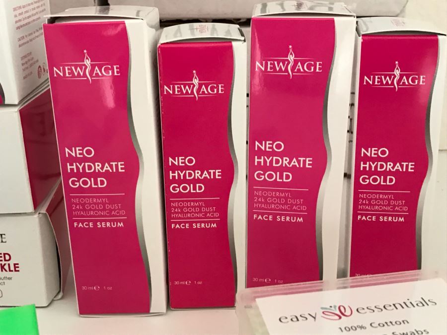 Huge Supply Of New Age Advanced Anti-Wrinkle Face Clean, Neo Hydrate Gold Face Serum, Cotton Swabs And Facial Wipes [Photo 6]