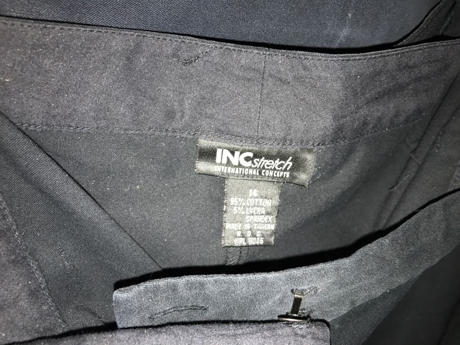 Closet Rack Of Mainly Black Pants Ladies Size 14 [Photo 6]