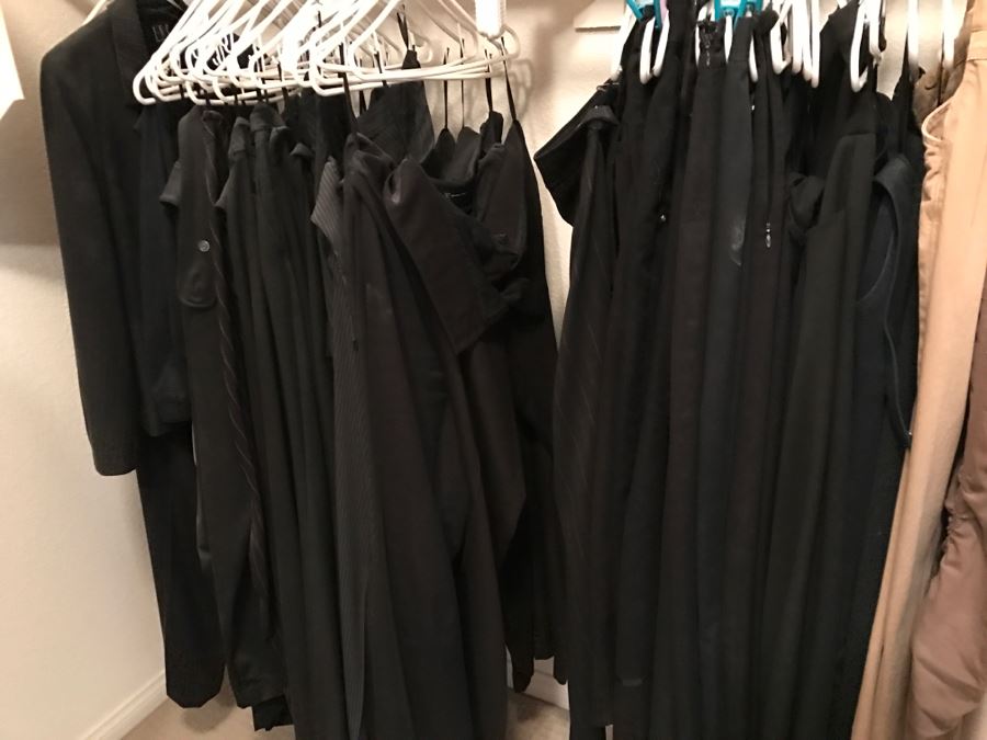 Closet Rack Of Mainly Black Pants Ladies Size 14 [Photo 3]
