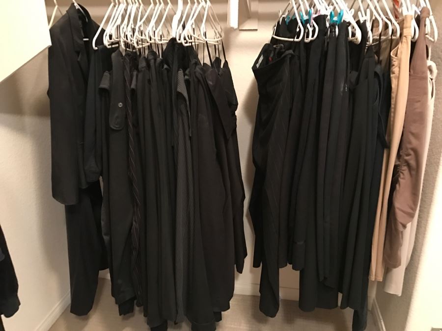 Closet Rack Of Mainly Black Pants Ladies Size 14 [Photo 2]