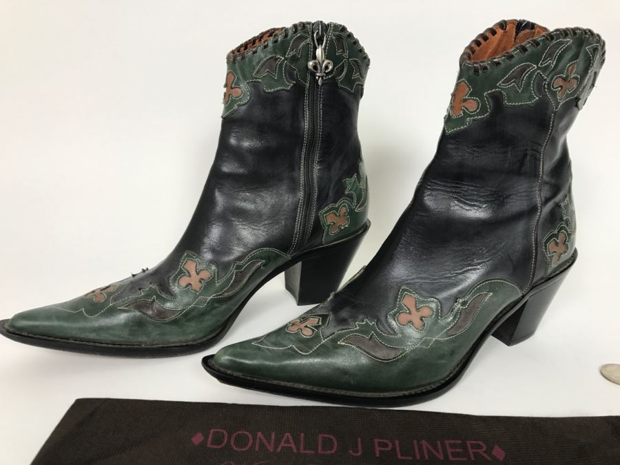 Donald J Pliner Western Couture Collection Ladies Boots Made In Italy ...