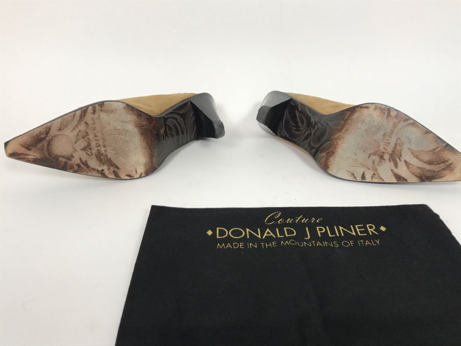 Couture Donald J Pliner High Heel Ladies Shoes Made In The Mountains Of Italy Size 7 1/2M [Photo 7]