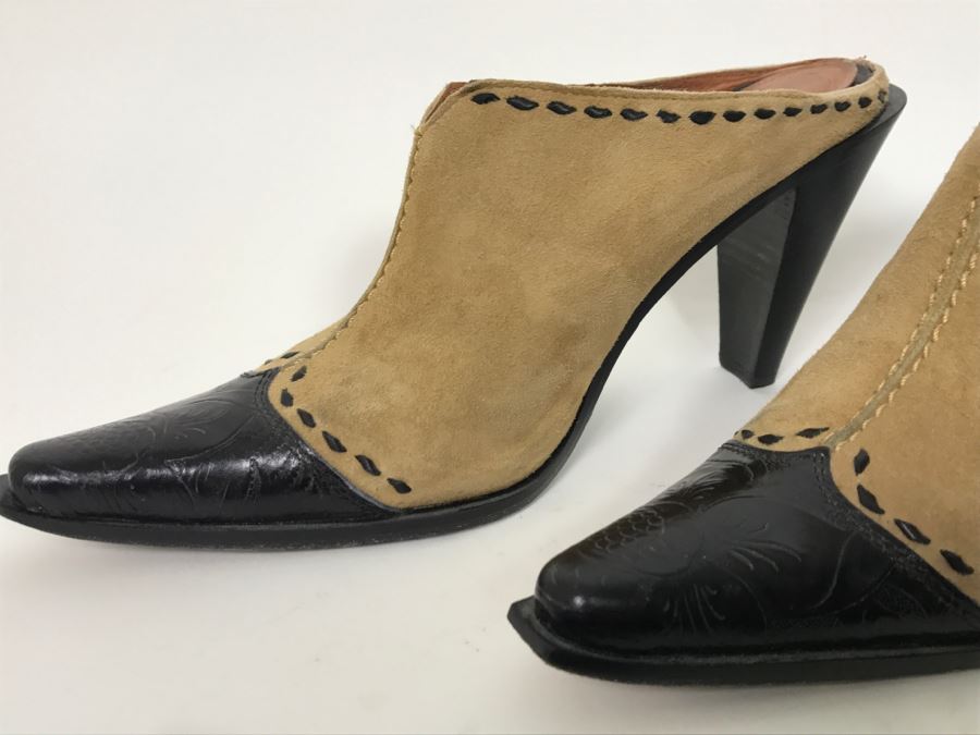 Couture Donald J Pliner High Heel Ladies Shoes Made In The Mountains Of Italy Size 7 1/2M [Photo 4]