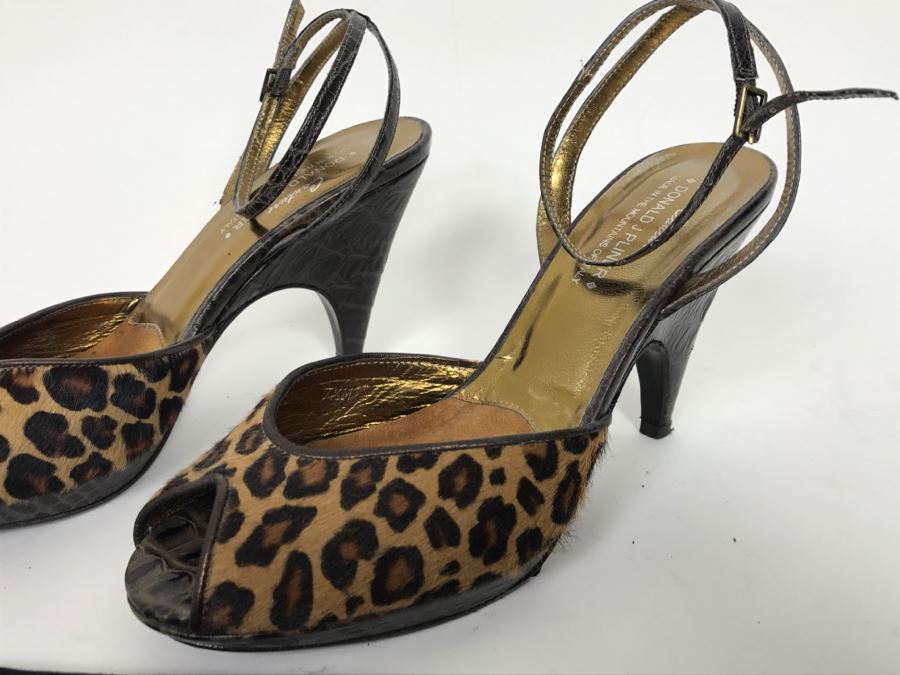Couture Donald J Pliner High Heel Ladies Shoes Made In The Mountains Of Italy Size 7 1/2M [Photo 3]