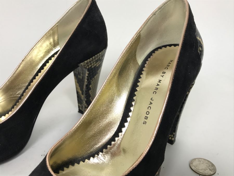 Marc Jacobs Ladies High Heel Shoes Size 38 Made In Italy [Photo 4]